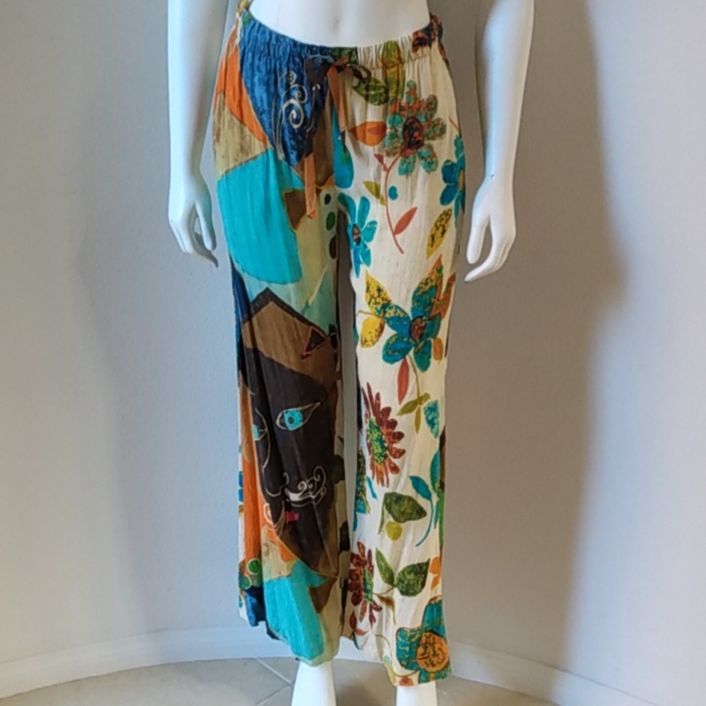 Jams World ladies multi-colored rayon pant xsmall